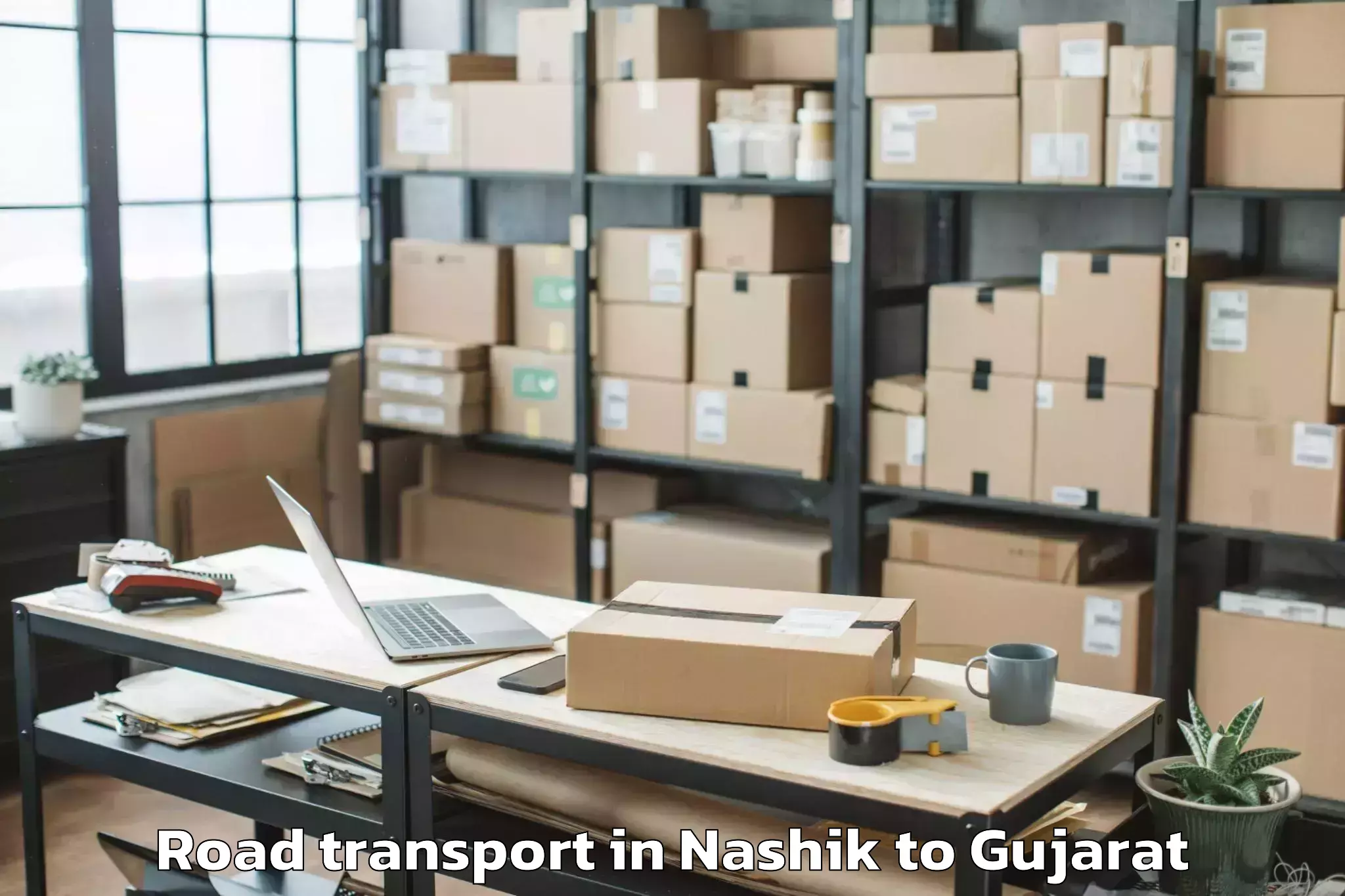 Efficient Nashik to Kamdhenu University Gandhinaga Road Transport